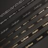 Black Custom Stamping Printing Ribbon Satin or Rib