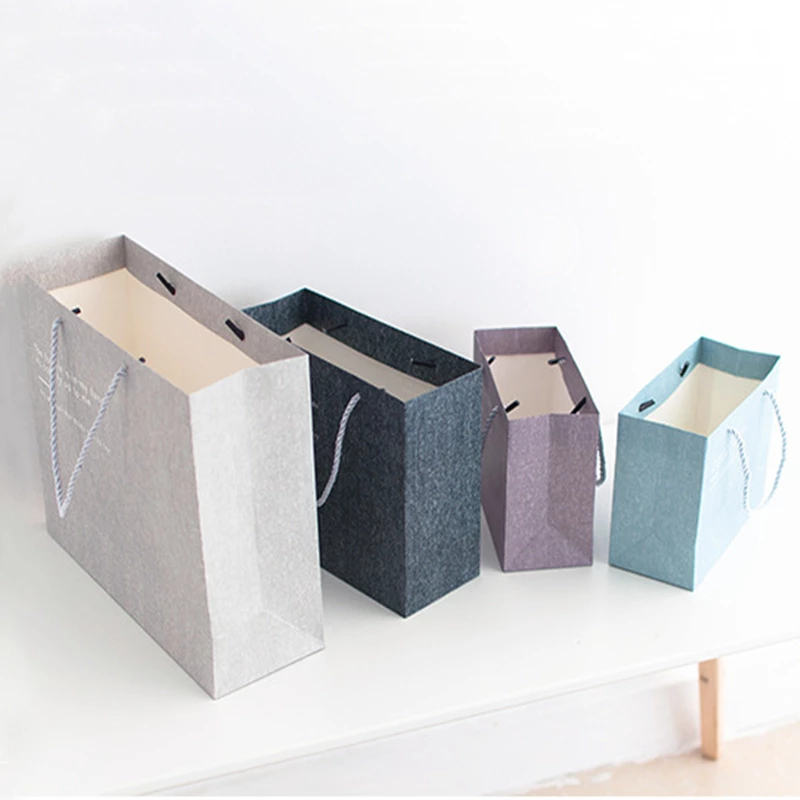 Specialty Textured Shopping Paper Bag with Printing