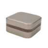 Small Square Shape PU Jewelry Box with Zipper
