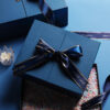 Blue Door Open Box with Ribbon