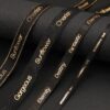 Black Custom Stamping Printing Ribbon Satin or Rib