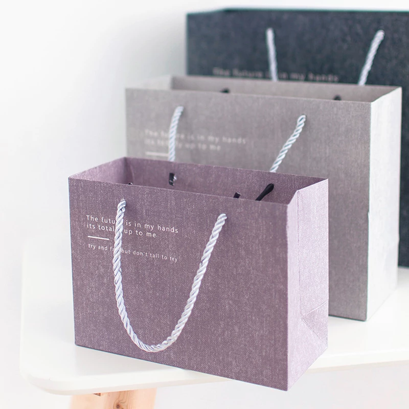 Specialty Textured Shopping Paper Bag with Printing