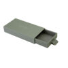 Green Sliding Drawer Box with Grey Velvet Inside