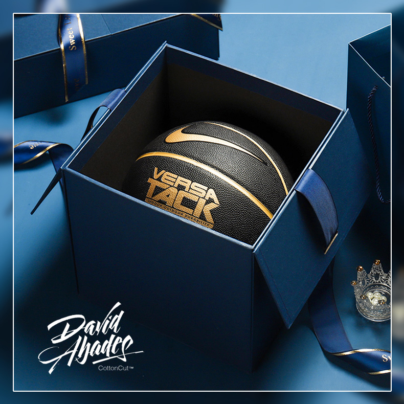 Blue Door Open Box with Ribbon