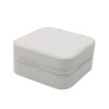 Small Square Shape PU Jewelry Box with Zipper
