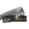 Black Custom Stamping Printing Ribbon Satin or Rib