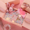 Pink Door Open Box with Ribbon