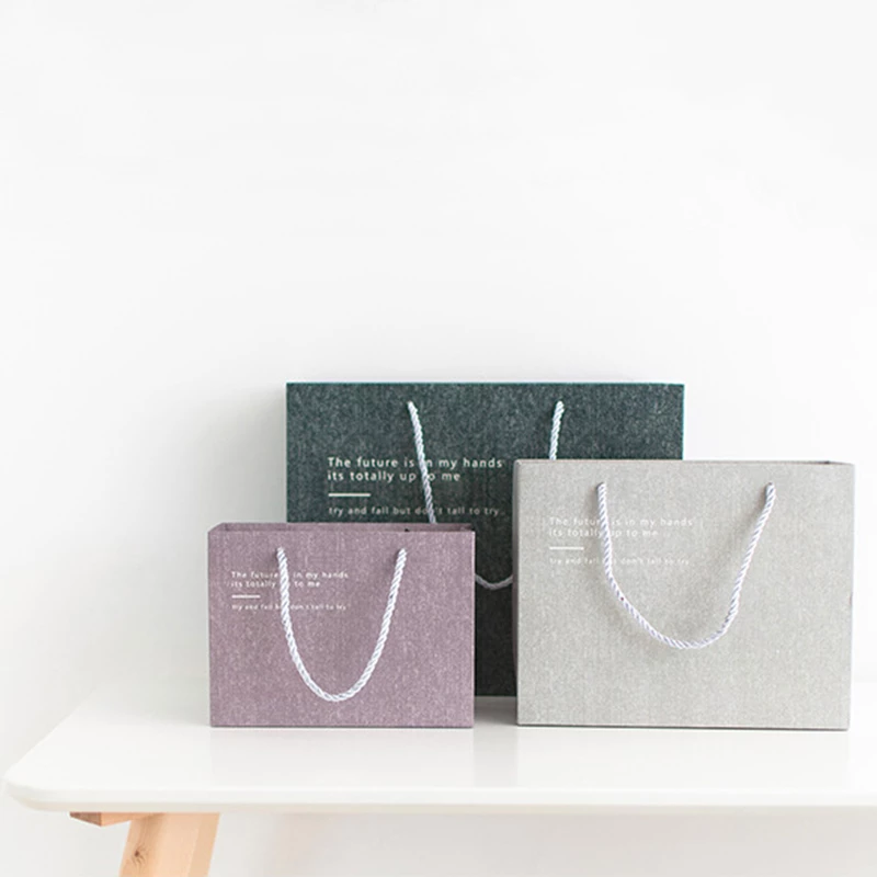 Specialty Textured Shopping Paper Bag with Printing