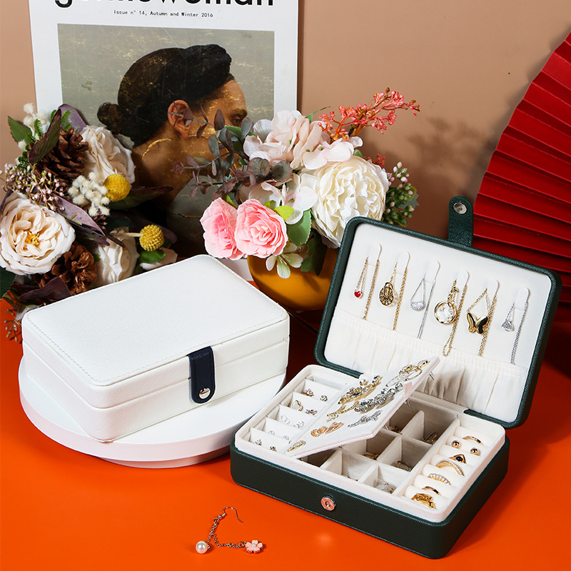 Rectangle Multiple Divider PU Jewelry Box