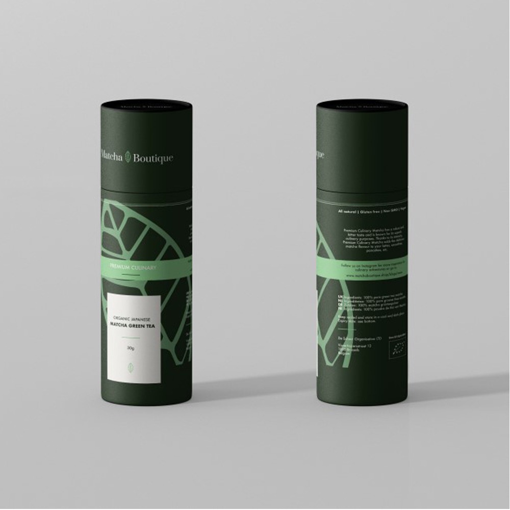 Green Paper Tube for Tea