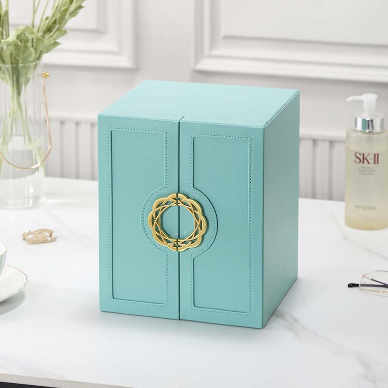 Multiple Layers PU Jewelry Box with Doors