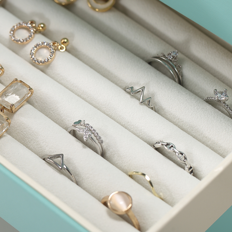 Multiple Layers PU Jewelry Box with Doors