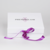 Folding Box with Purple Silk Ribbon