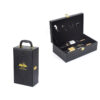 PU Wine Gift Box with Gold Stamping Logo