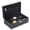 PU Wine Gift Box with Gold Stamping Logo