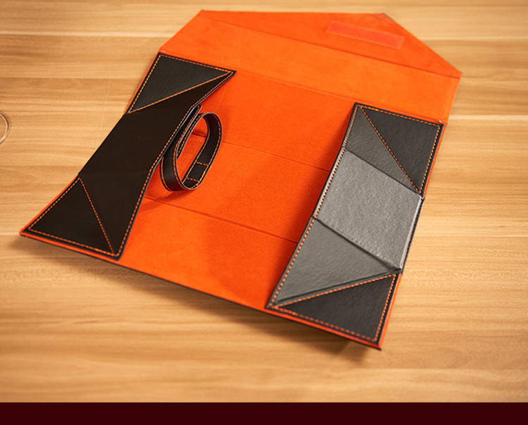 Folding PU Wine Gift Box for One Bottle