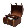 Oak Barrel Shape PU Wine Gift Box for Six Bottles
