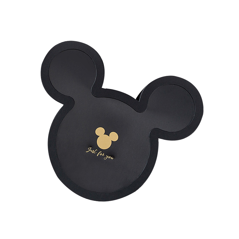 Mickey Mouse Shape Flower Box with Gold Stamping Logo