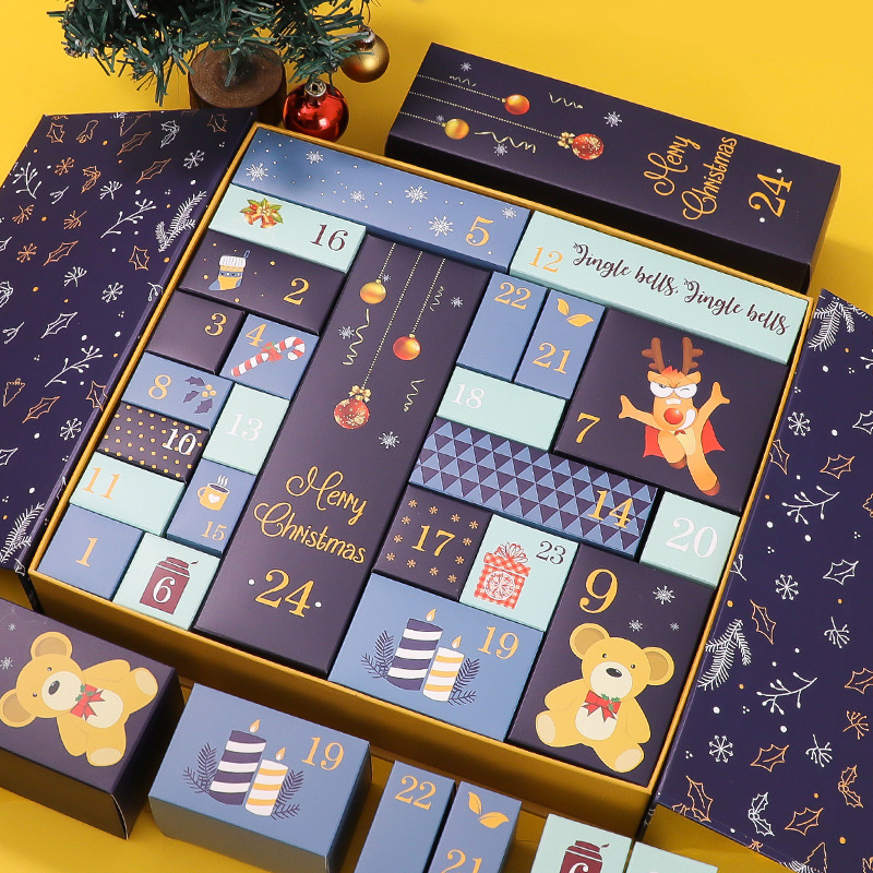 Calendar Box with X'mas Pattern Printing