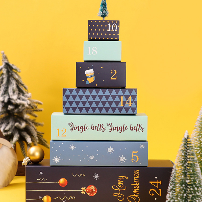 Calendar Box with X'mas Pattern Printing