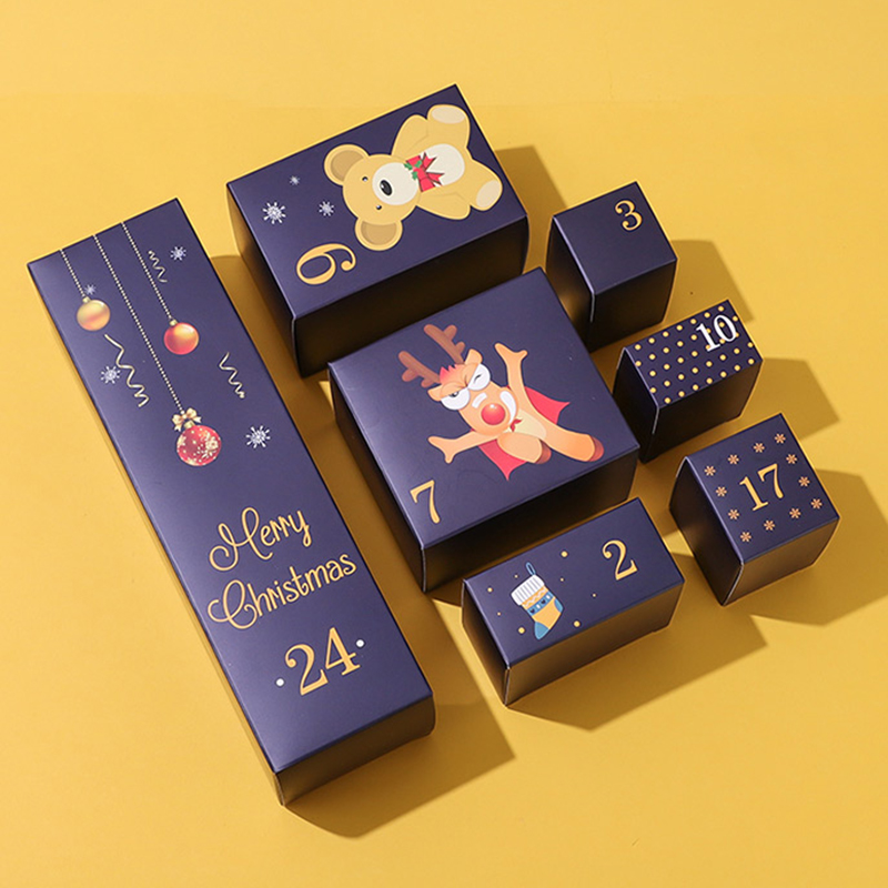 Calendar Box with X'mas Pattern Printing