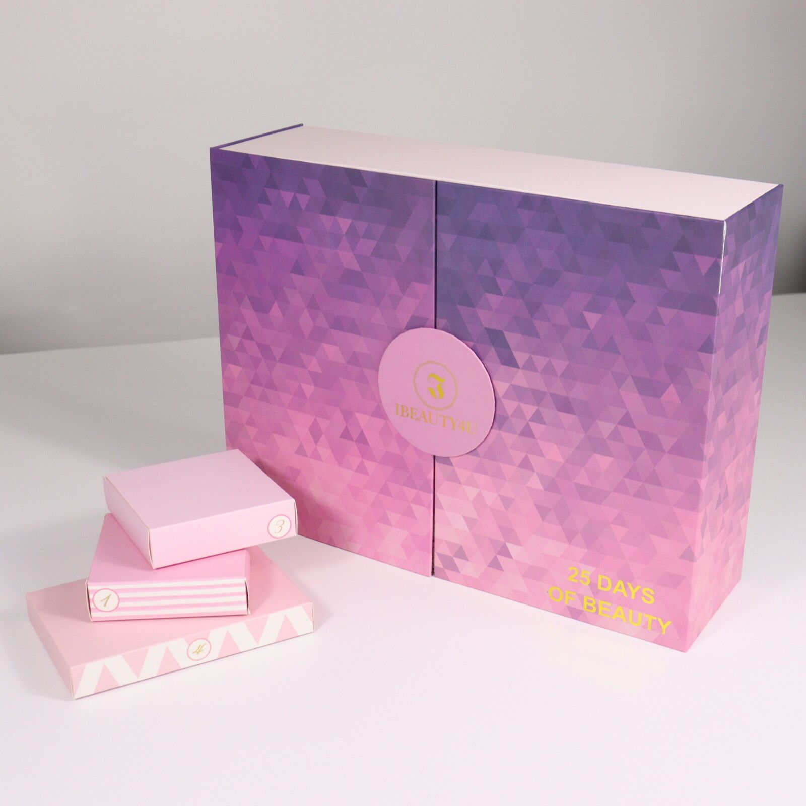 Pink Calendar Box with Offset Printing