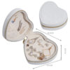 Heart Shape PU Jewelry Box with Gold Zipper
