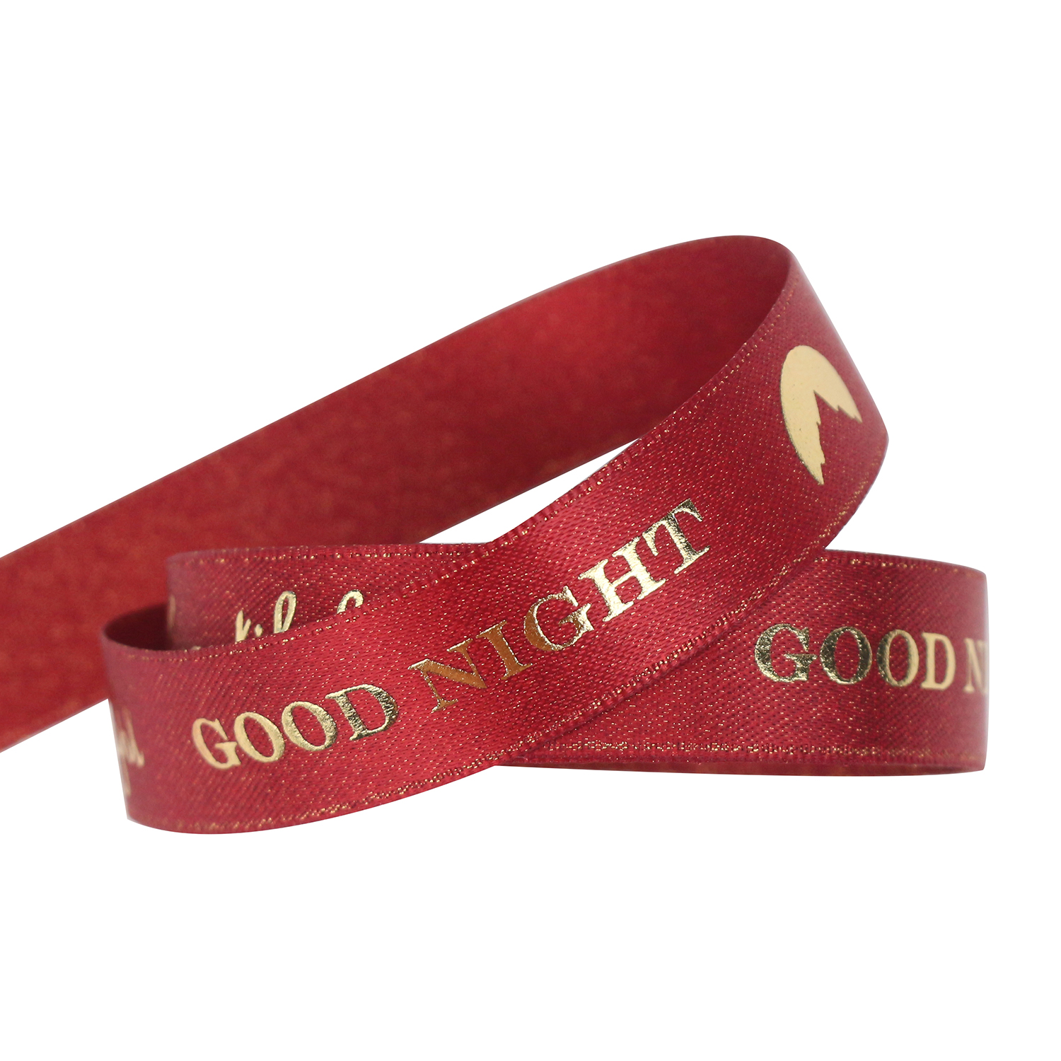 Colorful Custom Stamping Printing Ribbon Satin Rib