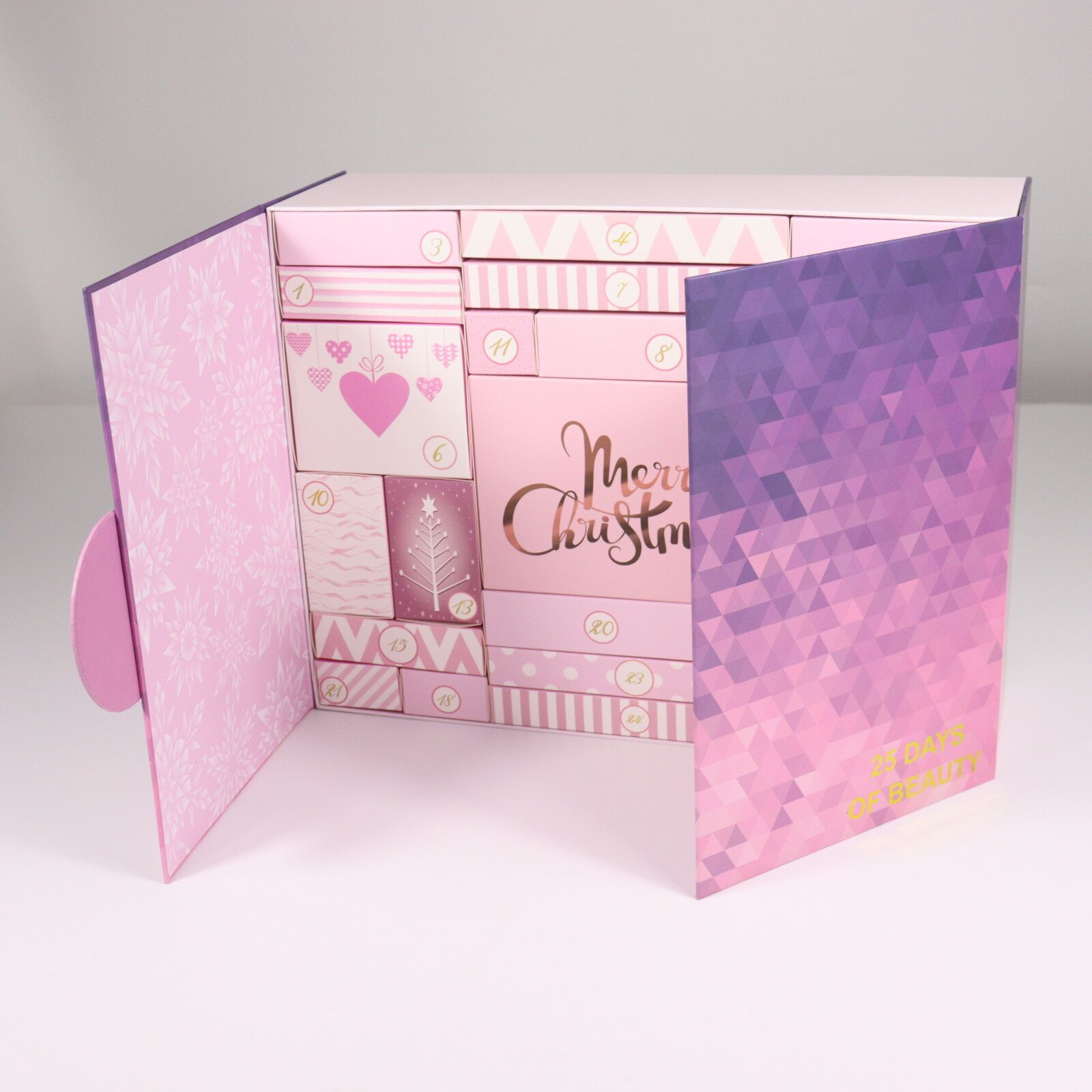 Pink Calendar Box with Offset Printing