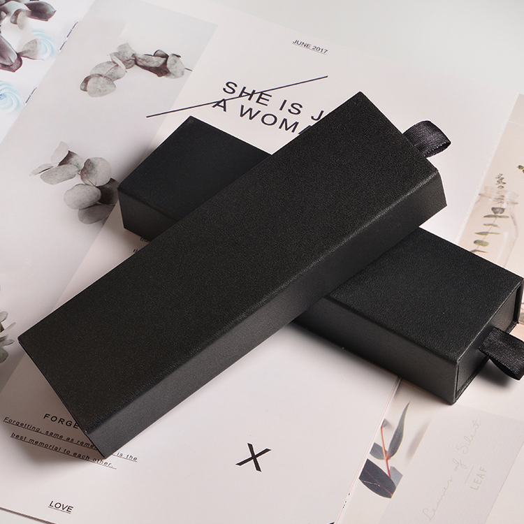 PU Leather Paper Sliding Drawer Box with Velvet