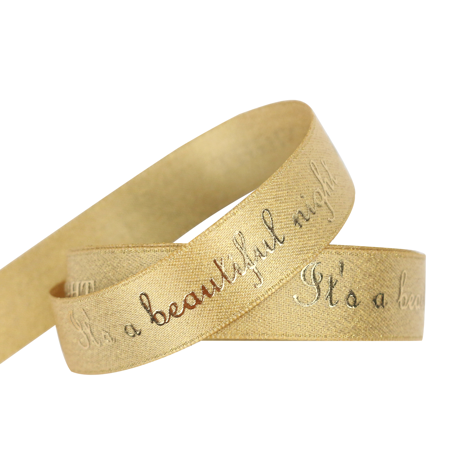 Colorful Custom Stamping Printing Ribbon Satin Rib