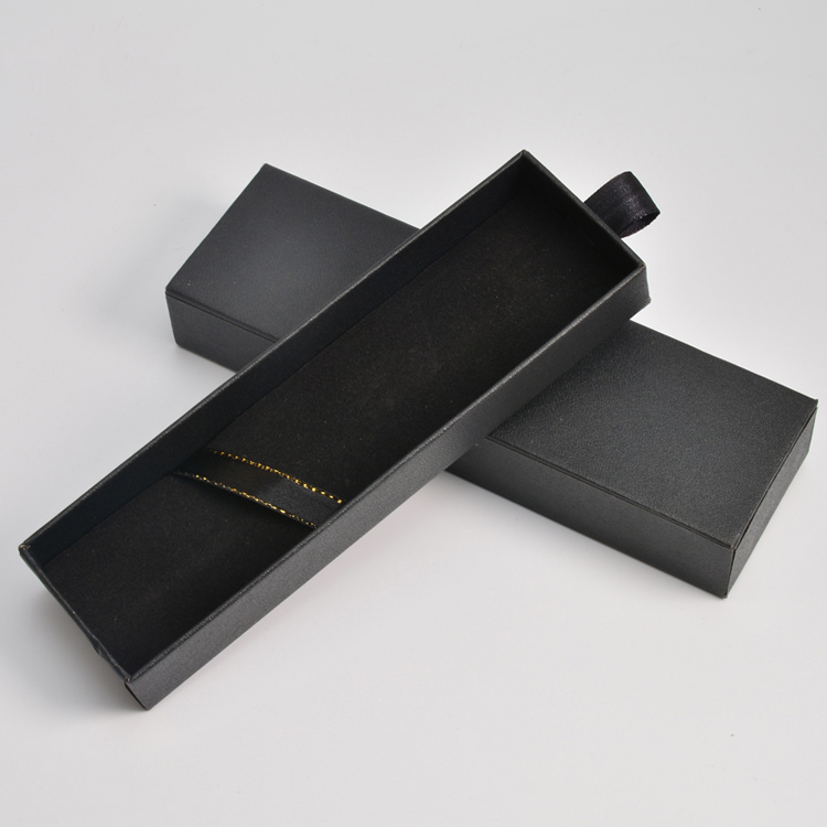 PU Leather Paper Sliding Drawer Box with Velvet