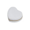 Heart Shape PU Jewelry Box with Gold Zipper