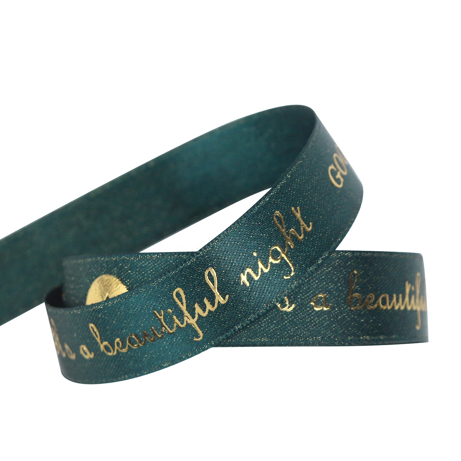 Colorful Custom Stamping Printing Ribbon Satin Rib