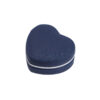 Heart Shape PU Jewelry Box with Gold Zipper