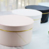 Colorful Round Gift Box with Gold Stamping Edges