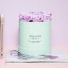 Colorful Round Flower Box with Ribbon Handle