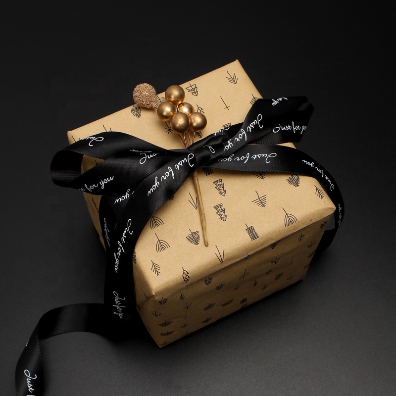 Custom White Color Printing Ribbon Satin or Rib