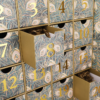 Calendar Box with Offset Printing+Gold Stamping Numbers