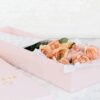 Detachable Lid Flower Gift Box with Gold Stamping