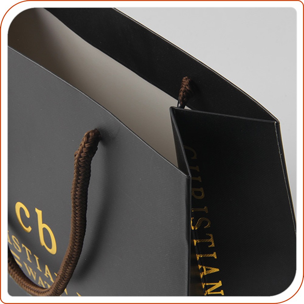 Big Gold Stamping Shopping Paper Bag