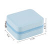 Small Rectangle Shape PU Jewelry Box with Zipper