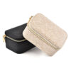 Small Rectangle Shape PU Jewelry Box with Zipper