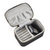Small Rectangle Shape PU Jewelry Box with Zipper