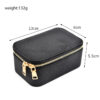 Small Rectangle Shape PU Jewelry Box with Zipper