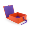 Side Folding Box with Orange Purple Printing