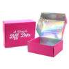 Mailer Box with Silver Iridescent Paper and Printing