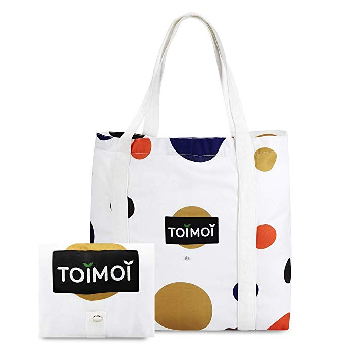 Cotton Canvas Tote Bag with Snap Flap Button