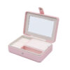 Rectangle Shape PU Jewelry Box with Mirror