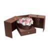 Door Open Style Flower Box with Drawer and Ribbon